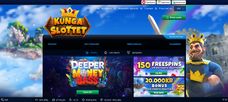 KungaSlottet casino recension