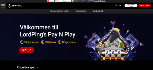 LordPing casino recension